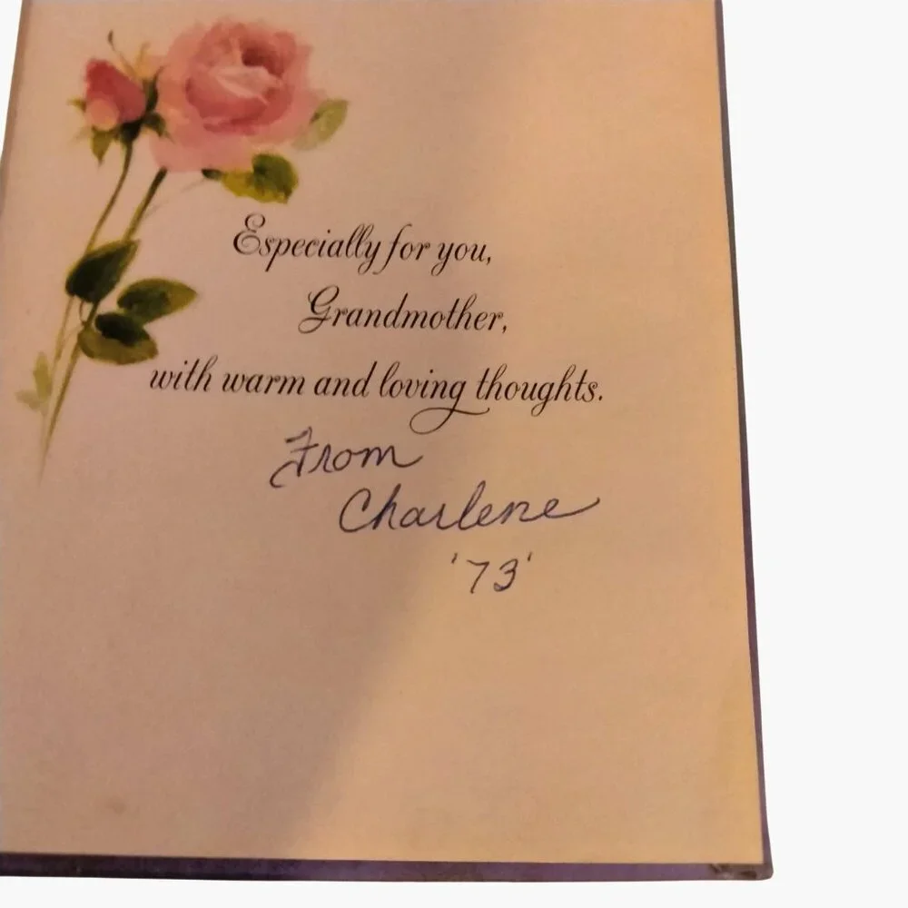 A Grandmother Is Love Keepsake Book Hallmark Box Floral Design Gift